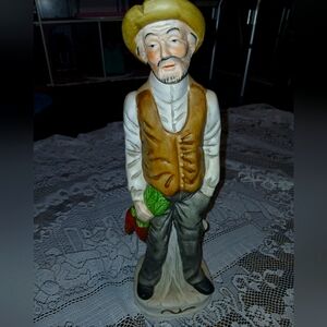 Porcelain Farmer Couple